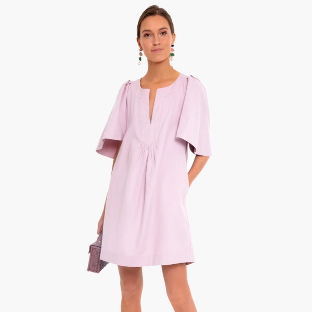 Lilac Finley Flutter Sleeve Dress